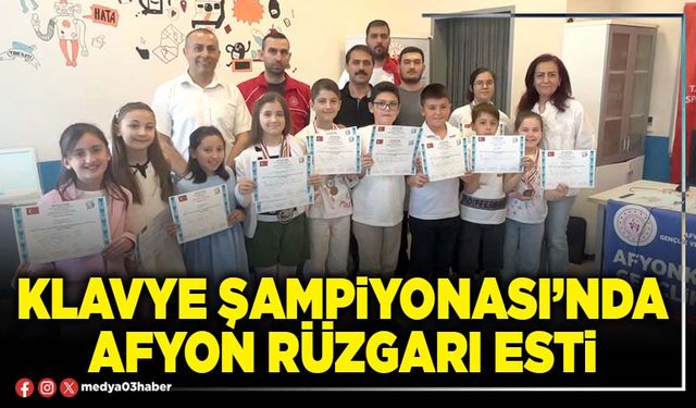 Klavye Şampiyonası’nda Afyon rüzgarı esti