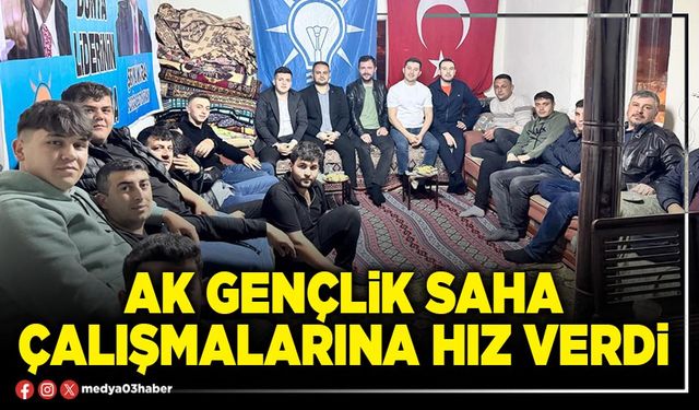 AK Gençlik saha çalışmalarına hız verdi
