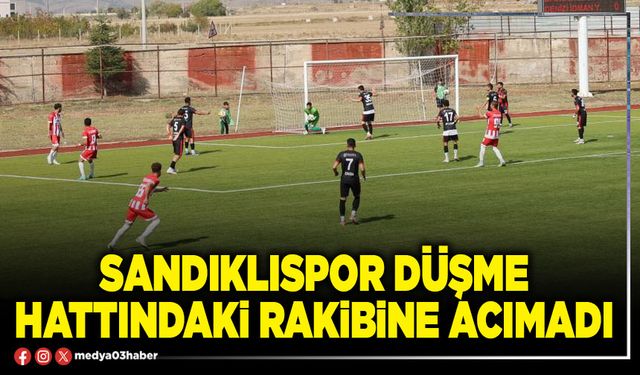 Sandıklıspor düşme hattındaki rakibine acımadı