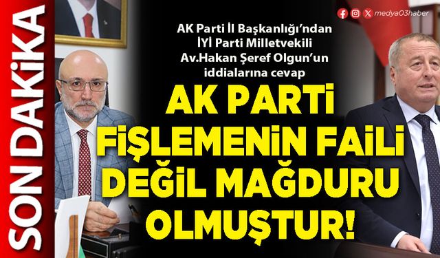 AK Parti fişlemenin faili değil mağduru olmuştur!