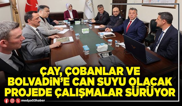 Çay, Çobanlar ve Bolvadin’e can suyu olacak projede çalışmalar sürüyor