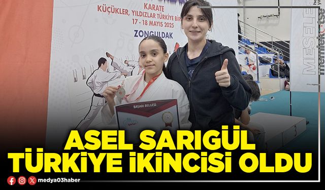Asel Sarıgül Türkiye ikincisi oldu