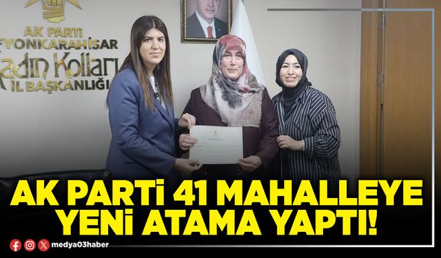 AK Parti 41 mahalleye yeni atama yaptı!