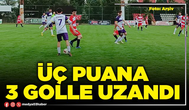 Üç puana 3 golle uzandı
