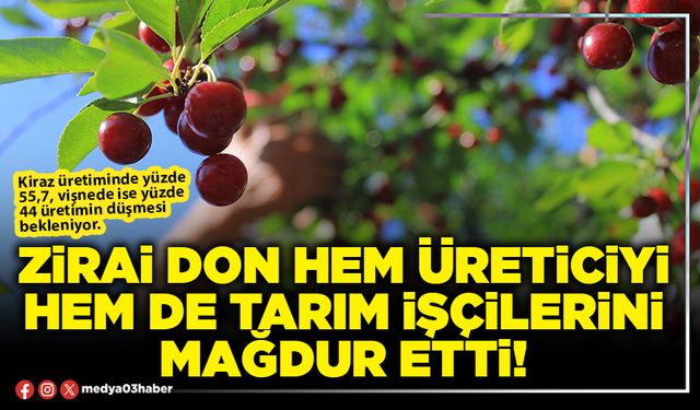 Zirai don hem üreticiyi hem de tarım işçilerini mağdur etti!