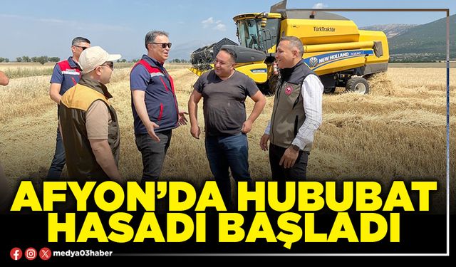 Afyon’da hububat hasadı başladı