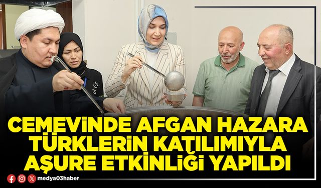 Cemevinde Afgan Hazara Türklerin katılımıyla aşure etkinliği yapıldı