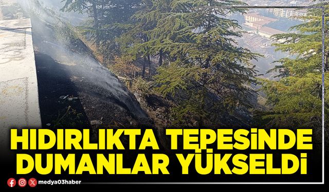 Hıdırlıkta tepesinde dumanlar yükseldi
