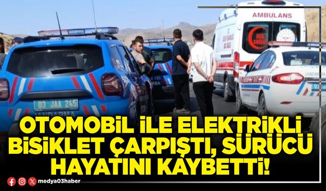 Otomobil ile elektrikli bisiklet çarpıştı, sürücü hayatını kaybetti!