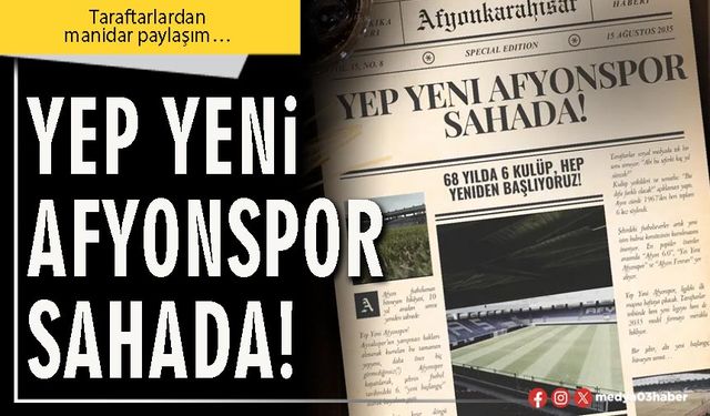 Yep yeni Afyonspor sahada!