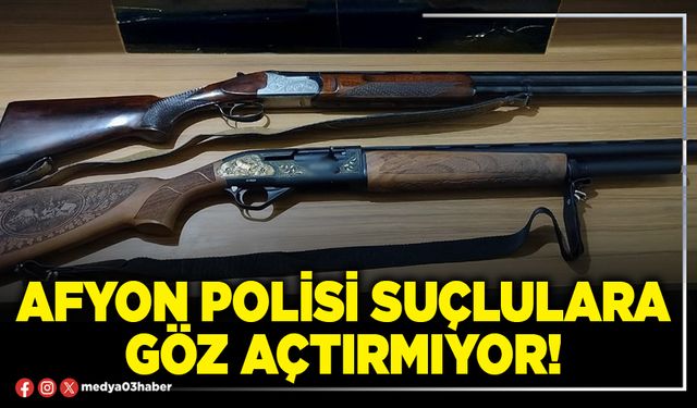 Afyon Polisi suçlulara göz açtırmıyor!