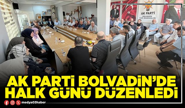 AK Parti Bolvadin’de halk günü düzenledi