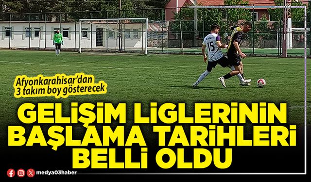 Gelişim Liglerinin başlama tarihleri belli oldu