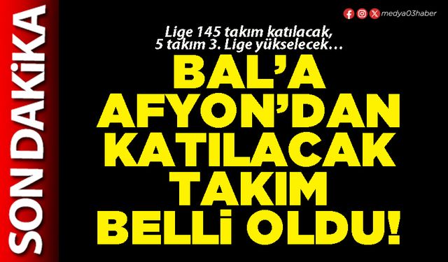 BAL’a Afyon’dan katılacak takım belli oldu!