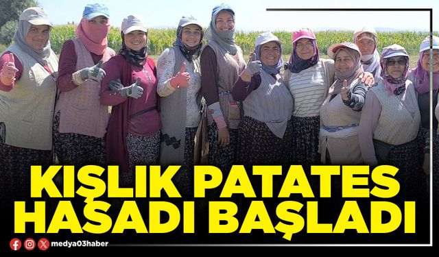 Kışlık patates hasadı başladı