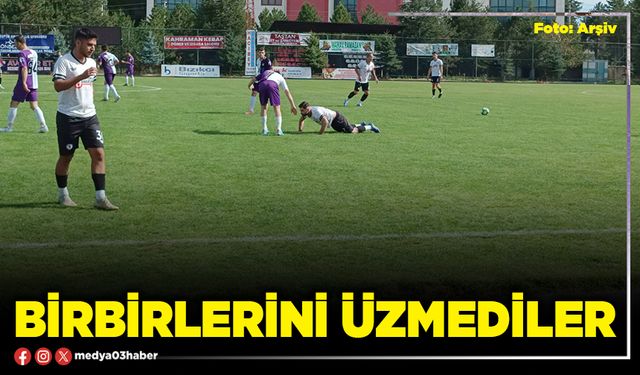 Birbirlerini üzmediler