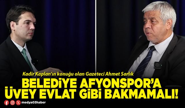 Belediye Afyonspor’a üvey evlat gibi bakmamalı!