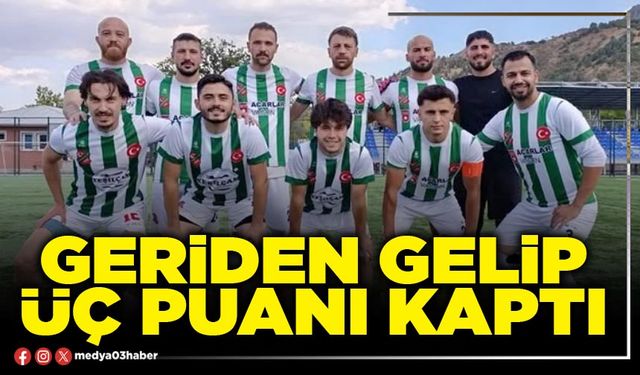 Geriden gelip üç puanı kaptı