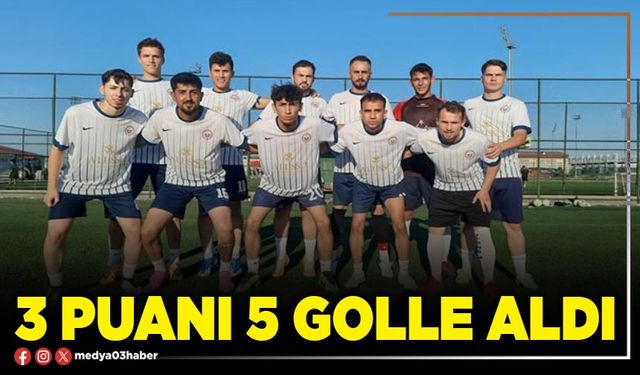 3 puanı 5 golle aldı