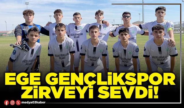 Ege Gençlikspor zirveyi sevdi!