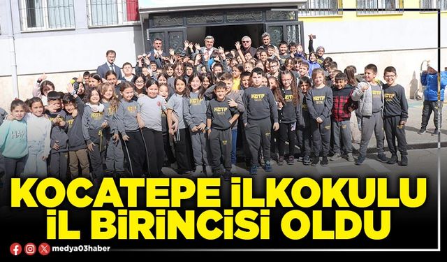 Kocatepe İlkokulu İl Birincisi oldu