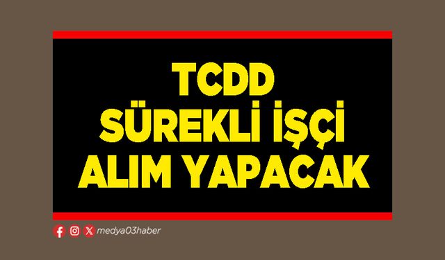 TCDD Sürekli İşçi Alım alımı yapacak