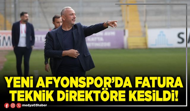 Yeni Afyonspor’da fatura Teknik Direktöre kesildi!
