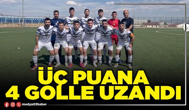 Üç puana 4 golle uzandı
