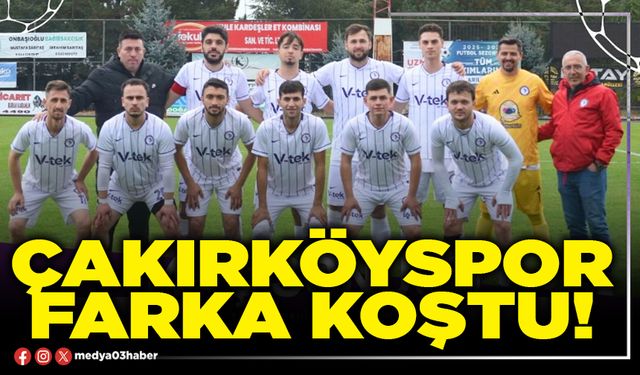 Çakırköyspor farka koştu!