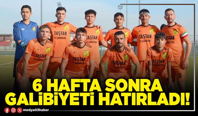 6 hafta sonra galibiyeti hatırladı!