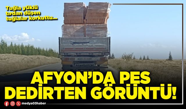 Afyon’da pes dedirten görüntü!