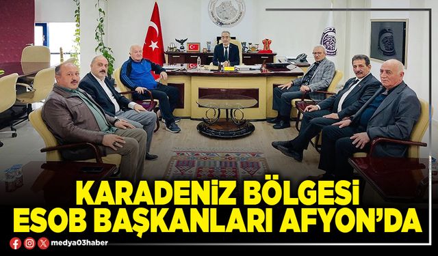 Karadeniz Bölgesi ESOB Başkanları Afyon’da