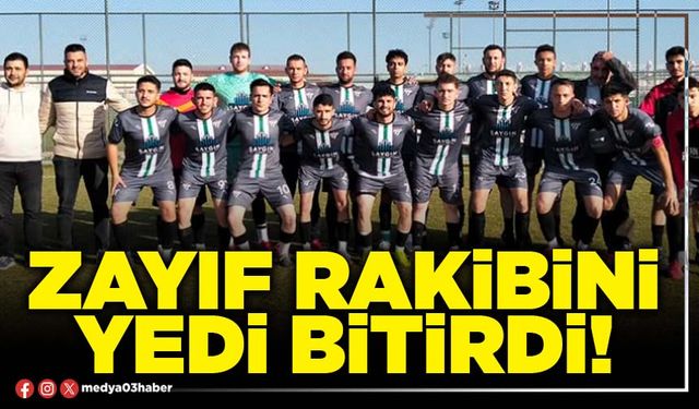 Zayıf rakibini yedi bitirdi!