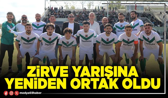 Zirve yarışına yeniden ortak oldu