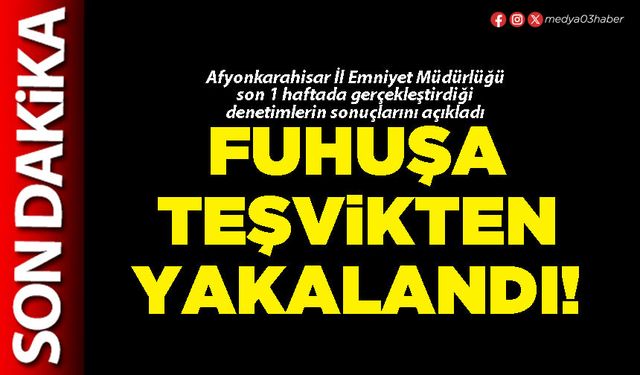 Fuhuşa teşvikten yakalandı!
