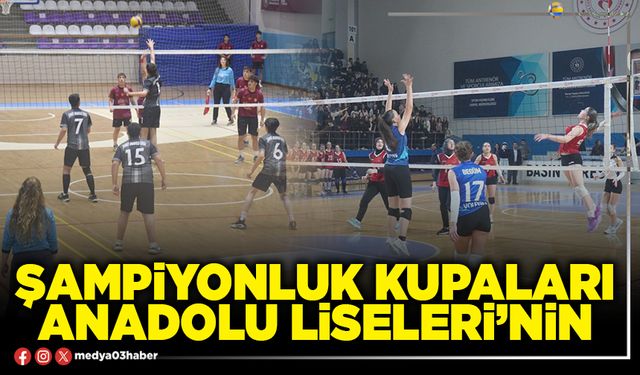 Şampiyonluk kupaları Anadolu Liseleri’nin