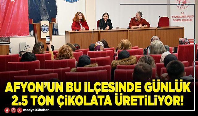 Afyon’un bu ilçesinde günlük 2.5 ton çikolata üretiliyor!