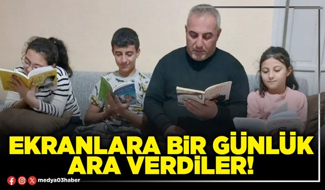 Ekranlara bir günlük ara verdiler!