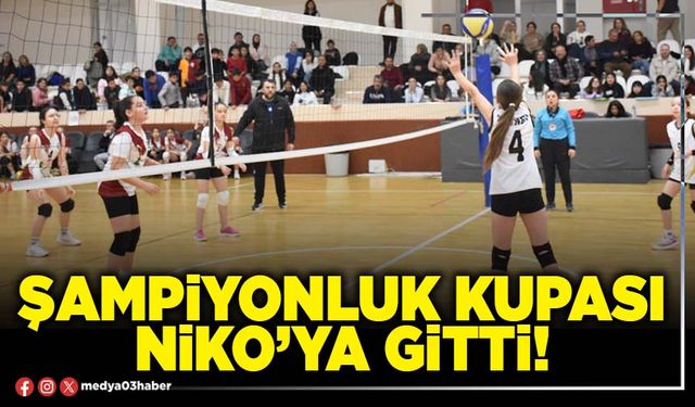 Şampiyonluk kupası NİKO’ya gitti!