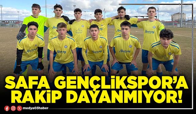 Safa Gençlikspor’a rakip dayanmıyor!