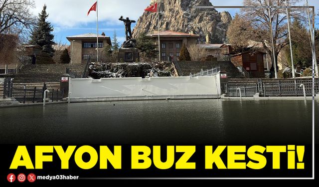 Afyon buz kesti!