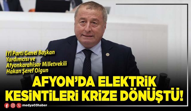 Afyon’da elektrik kesintileri krize dönüştü!