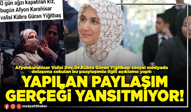 Yapılan paylaşım gerçeği yansıtmıyor!