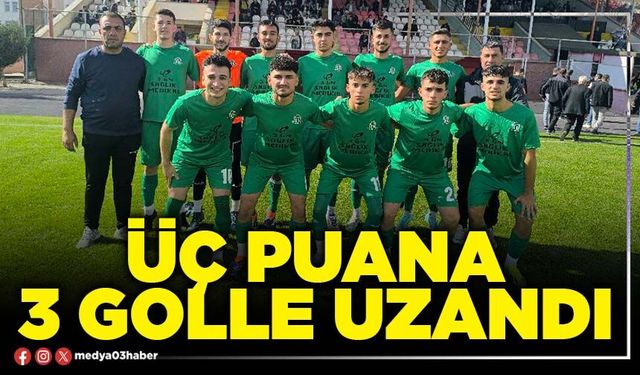Üç puana 3 golle uzandı