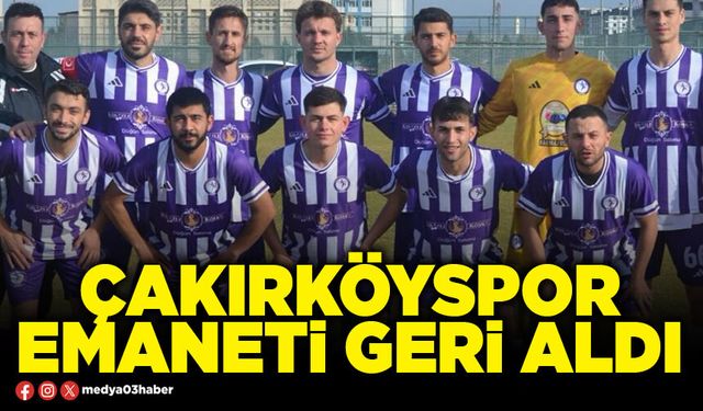 Çakırköyspor emaneti geri aldı