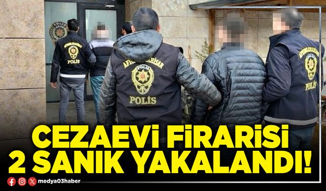 Cezaevi firarisi 2 sanık yakalandı!