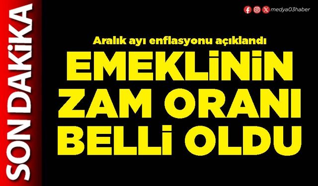 Emeklinin zam oranı belli oldu