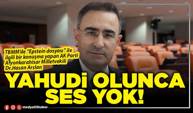 Yahudi olunca ses yok!