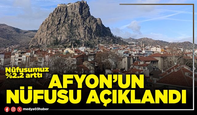 Afyon’un nüfusu açıklandı