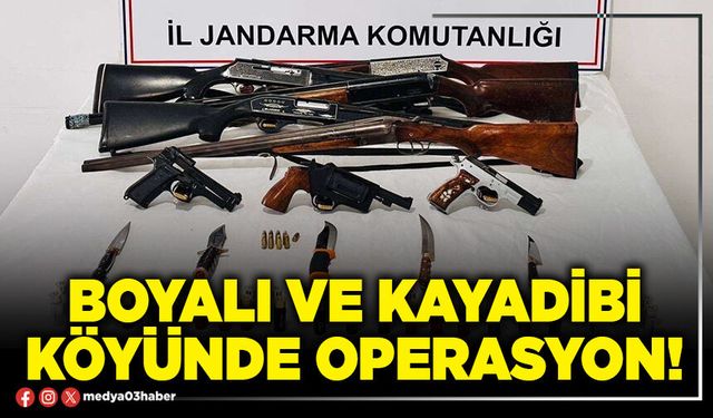 Boyalı ve Kayadibi köyünde operasyon!